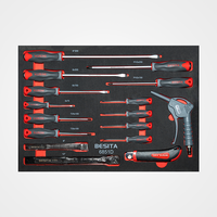Solution d'outils de montage et de démontage de boîte de vitesses de 242 pièces avec armoire à outils à roulettes