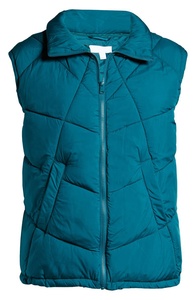 Winter Custom <b>Cropped</b> Sleeveless Women's Waterproof Breathable Windproof <b>Zip</b>-<b>Up</b> Quilted Padding Eco-Friendly Canvas Reversible - Product Image 5