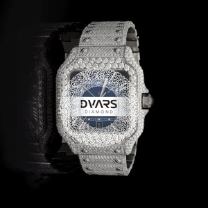 นาฬิกาข้อมือ Iced Diamond สแตนเลสสตีลสองสี ดีไซน์หรูหรา ทรงสี่เหลี่ยม ควอตซ์ ฮิปฮอป สำหรับทั้งชายและหญิง ของขวัญเครื่องประดับ สายขนาด 20 มม. หน้าปัดขนาด 42 มม. - Product Image 3