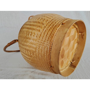 Handicraft Woven Bamboo Bag Eco Friendly Purse Natural Handmade Tote Fashion Storage Bag Sustainable Material OEM Supplier - Product Image 5