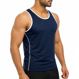 Débardeurs de sport pour hommes élégants, souples et polyvalents, pour l'entraînement rapide et la course à pied, avec contrôle de la forme, ajustement doux, qualité et confort. - Product Image 3