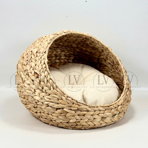 Lit pour animaux de compagnie en jacinthe d'eau naturelle à prix abordable pour chiens et chats – Lits personnalisés fabriqués par des grossistes vietnamiens - Product Image 4