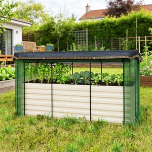 Fioriera Rialzata Beige per Giardino e Vaso, con Rete da Giardino Resistente - Product Image 1