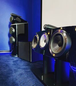 Original Black Floor Standing DVD <b>Speaker</b> Set Home Theater Audio <b>System</b> Tower <b>Speakers</b> world wide delivery with warranty - Product Image 1