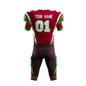 Tenues de football américain personnalisées, respirantes, 100% polyester, imprimées par sublimation, vêtements d'équipe, uniforme de football américain - Product Image 5