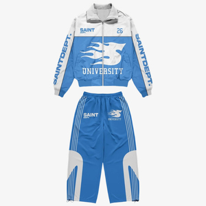 2026 Newly Custom <b>Men's</b> Polyester Tracksuit Set <b>Zip</b>-Up Track <b>Jacket</b> & Jogger Pants Streetwear Sportswear Training Suit OEM ODM - Product Image 4