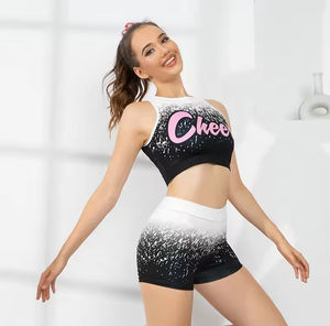 Uniforme de Animadoras de Dos Piezas para Mujer, Ropa de Baile, Top de Manga Larga, Conjuntos de Faldas Plisadas, Uniforme de Animadoras de Alta Calidad - Product Image 3