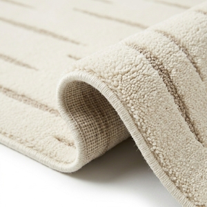 Tapis en laine contemporain abstrait à motifs en relief, fait main, à boucles coupées haute et basse, tufté, sur mesure, vente en gros directe usine - Product Image 2