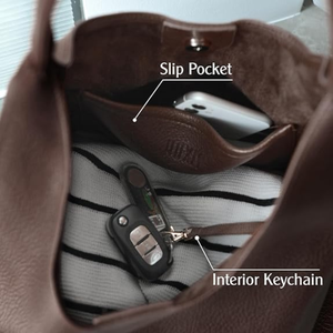 Women’s Vegan Leather Shoulder <b>Handbag</b>, Soft <b>Slouchy</b> Tote Purse, Large Capacity Casual Carryall Bag for Daily Use - Product Image 4
