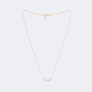 OBERON JEWELS Collar Solitario Curvo con Diamantes Redondos de 1.00 CTW, Chapado en Oro, Color E, Estilo Lujoso, Claridad y Corte VVS2 - Product Image 4