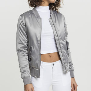 Top Women's Puffer Bomber Jacket Warm Insulated Breathable Lightweight Winter Outerwear Custom Manufacturing Service - Product Image 1
