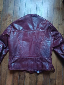 Blouson en cuir véritable pour homme, style Cafe racer, confectionné sur mesure, qualité export d'usine, coupe classique premium. - Product Image 4