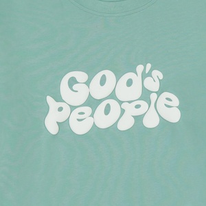เสื้อยืดโอเวอร์ไซส์ Good People สำหรับผู้ชาย แขนสั้น คอกลม ผ้าฝ้าย สไตล์ลำลอง สตรีทแวร์ สีขาว พิมพ์ลายด้านหน้า ผ้าเจอร์ซีย์ - Product Image 5