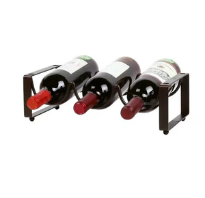 Support métallique pour bouteilles de vin, vente en gros d'usine, présentoir artisanal en métal pour bouteilles de vin, meilleures ventes - Product Image 1