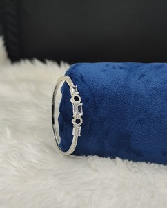 Elegante Pulsera de Piedras Preciosas con Corte Radiante, Brazalete Geométrico con Pavé AD, Joyería de Moda para Mujer, Pulsera para Fiestas, Proveedor de Pulseras - Product Image 2