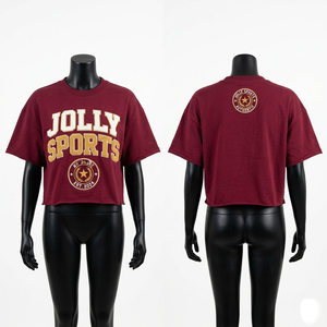 Premium Cotton Women Crop <b>Top</b> Shirt Vintage Peach <b>Distressed</b> Finish Screen Print Custom Logo Soft Feel Breathable Crop <b>Top</b> Shirt - Product Image 3