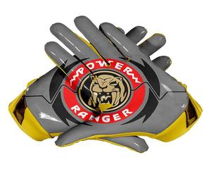 Conception personnalisée avec logo d'équipe, gants de football américain antidérapants à doigts entiers avec sangle de poignet réglable pour un usage unisexe - Product Image 1