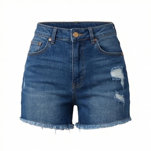 Shorts en jean amples pour femmes, style décontracté, en coton, tailles personnalisées, prix de gros, couleur sur mesure - Product Image 1