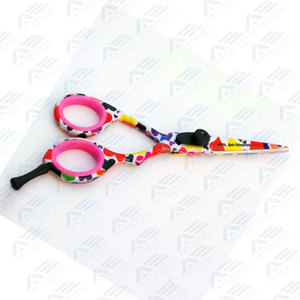 Ciseaux et tondeuses de coiffure en acier 440C pour salon de coiffure, ciseaux de barbier multicolores, coupe de cheveux, marque privée - Product Image 5