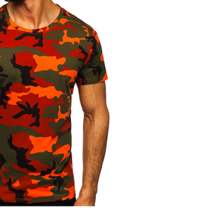 Camiseta de camuflaje para hombre, estilo urbano, de algodón, estampada, de manga corta, informal, holgada, para verano - Product Image 6