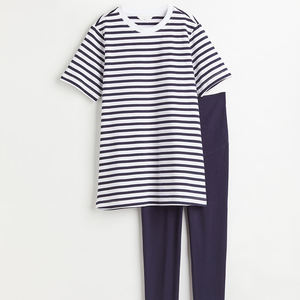 Pyjama femme personnalisé, haut court et pantalon confortables, ensemble de nuit 2 pièces uni, vêtements de détente pour femmes - Product Image 5