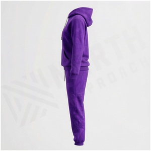 Conjunto Deportivo con Capucha para Mujer, Manga Larga, Color Sólido, Pantalones Casuales con Cordón y Bolsillos, Ropa de Otoño - Product Image 3