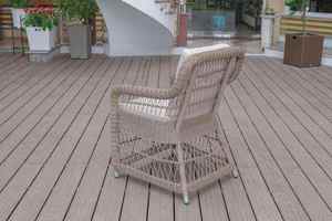 Elegant <b>Outdoor</b> Wooden Dining <b>Table</b> Weather Resistant Contemporary Garden Furniture Set - Product Image 3