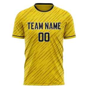 Custom Soccer Jersey Adult Football Shirt 100% Polyester Breathable Quick Dry V Neck Short Sleeve Match Kit - Product Image 4