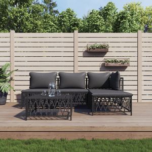 Set Lounge da Giardino Antracite - Product Image 1