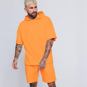 Wholesale High Quality Streetwear <b>Slim</b> <b>Fit</b> Outfit Outdoor Two Piece Track <b>Shorts</b> Set Fitness <b>Shorts</b> Jogger with Hoodie <b>Short</b> Set - Product Image 6