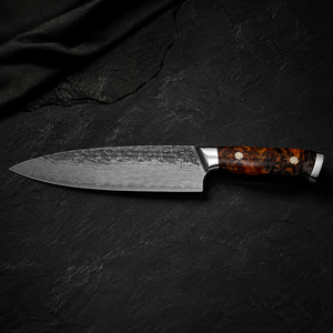 Cuchillo de Chef Damasco Hecho a Mano de Calidad Superior, Cuchillo de Cocina Profesional Afilado como una Navaja, Acero Forjado a Mano, OEM ODM, Cuchillo Ecológico - Product Image 6