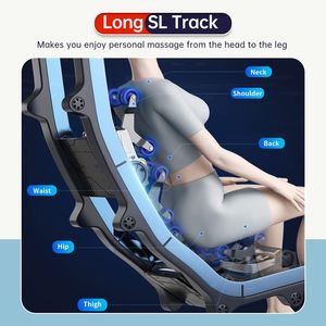 Fauteuil de massage électrique portable multifonction de luxe - Fauteuil inclinable en cuir avec fonction musicale pour le soin complet du corps, de la taille et des pieds - Product Image 3