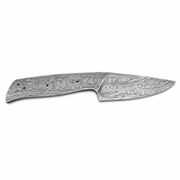 Couteau à lame vierge en acier Damas fait main, personnalisable OEM, pour le camping et la cuisine - Jexmoo