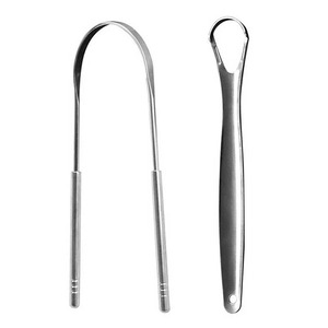 Custom Stainless Steel <b>Tongue</b> Scraper Reduce Bad Breath Oral Hygiene Teeth Care <b>Tongue</b> <b>Cleaner</b> for Adults - Product Image 1