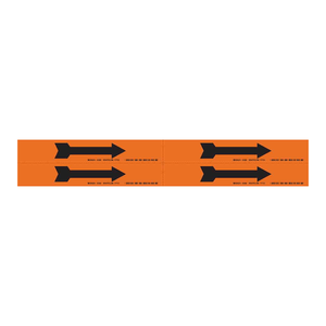 Étiquette autocollante en vinyle Brady pour la marquage de direction des tuyaux intérieurs et extérieurs - Product Image 2