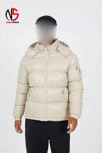 Chaqueta Acolchada con Capucha Desmontable, Resistente al Viento, Cálida para Invierno, con Bolsillos, para Hombre - Product Image 2