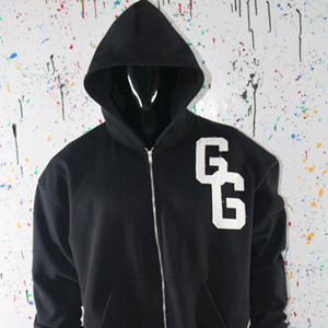 เสื้อฮู้ดดี้ผู้ชาย GG สำหรับฤดูหนาว มีซิป ผ้าฝ้าย 100% - Product Image 1