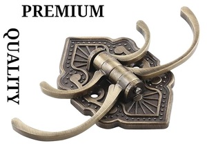 Gancho Doble de Latón con Acabado Vintage Contemporáneo, Resistente, Ecológico, Removible, Solución de Almacenamiento en Pared para Herramientas - Product Image 5