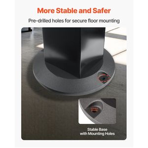 Supporto per smerigliatrice da banco resistente 28x17 cm con morsetto, piedistallo da pavimento e porta-mole, piastra di montaggio durevole - Product Image 4