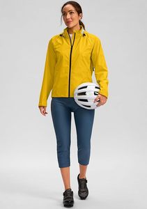 <b>Cycling</b> Rain Jackets Waterproof Windbreaker Lightweight Running Windproof Reflective Jacket Packable Hooded - Product Image 4