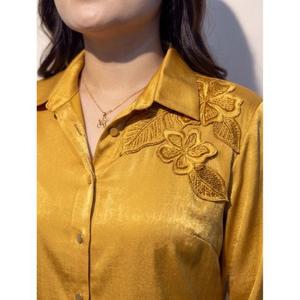Chemise décontractée à manches longues pour femmes, tissu respirant, achat direct auprès du fournisseur au prix de gros - Product Image 2