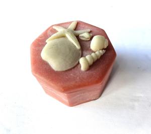 Boîte à bijoux en résine florale artisanale de luxe, organiseur décoratif pour bibelots, petite boîte à bijoux personnalisée en résine, cadeau - Product Image 1