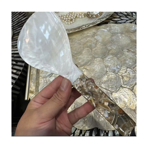 Handmade Vietnam Natural Seashell Spoon Elegant Decorative Tableware for Hotels Restaurants Gifts - Product Image 1