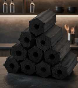 Briquettes de charbon de coco de qualité supérieure - Product Image 1