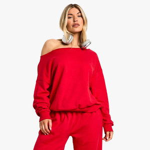 Sweat-shirts pour femmes les plus vendus, unis et à séchage rapide, coupe-vent, pour l'hiver, avec col rond. - Product Image 6