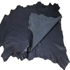 Peaux de mouton en cuir bleu foncé vieilli |   Peau d'agneau Napa en cuir souple de qualité supérieure, vente en gros de peaux de mouton - Product Image 1
