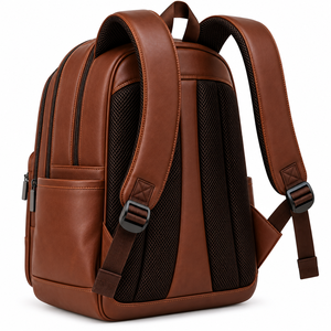 Mochila de Cuero Personalizada al por Mayor, Mochila para Portátil de Negocios, Mochila Ejecutiva de Viaje, Mochila de Cuero Unisex Personalizada para Exteriores - Product Image 6