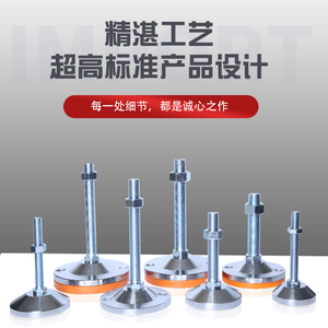 ขาตั้งเหล็กคาร์บอนปรับระดับได้ พร้อมสกรูรองรับ M16/M12 และแผ่นโลหะสำหรับงานหนัก - Product Image 5