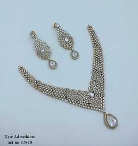 Silver Plated Fancy Collection Geometric Pearl Necklace Earring Ring <b>Set</b> Women's Wedding Jewelry Classic Style High Quality - Product Image 1