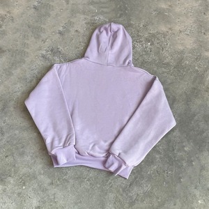 Hooded Tops Sweatshirt Streetwear Oversize Vintage Double <b>Fabric</b> Pullover Casual Hoodies For Men - Product Image 2